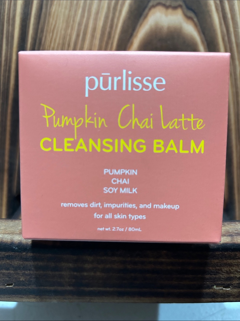 purlisse Pumpkin Chai Latte Cleansing Balm - Coral Pink & Yellow